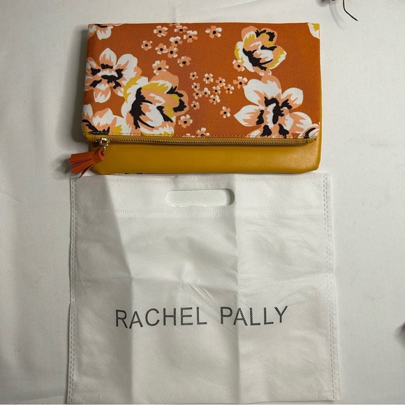 NWOT RACHEL PALLY reversible floral canvas & faux leather clutch - Picture 2 of 8